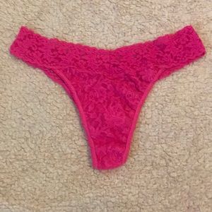 Hot Pink Victoria’s Secret Lace Thong